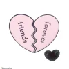 best friends forever 2 Delbart hjärta brosch söt kärlek bästa vän för evigt present<VSmycken Fashion
