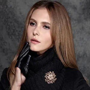 Blomma Formad Strass / Pärlor Brosch silver<VSmycken Sale