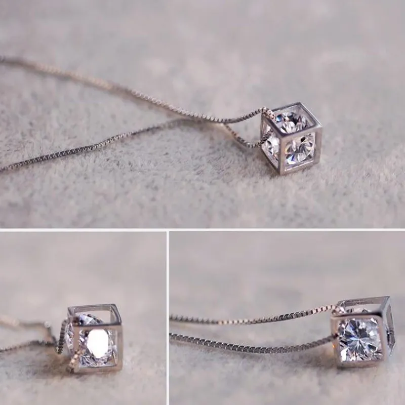 cube_zirkon_square_dangle_2.webp Cube Zirkon Square Dangle Diamantkub 925 Silver Halsband armband örhängen smycken set smyckeset<VSmycken Fashion