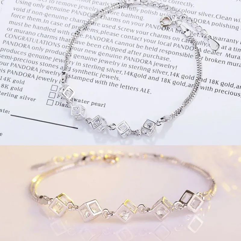 cube_zirkon_square_dangle_3.webp Cube Zirkon Square Dangle Diamantkub 925 Silver Halsband armband örhängen smycken set smyckeset<VSmycken Fashion