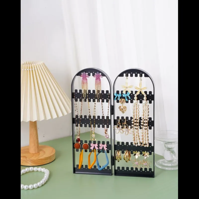 flktar__hl_rhngen_svart__1.webp 2 fläktar 120 hål Örhängen Svart Ställhållare smyckesställ örhängen<VSmycken Discount