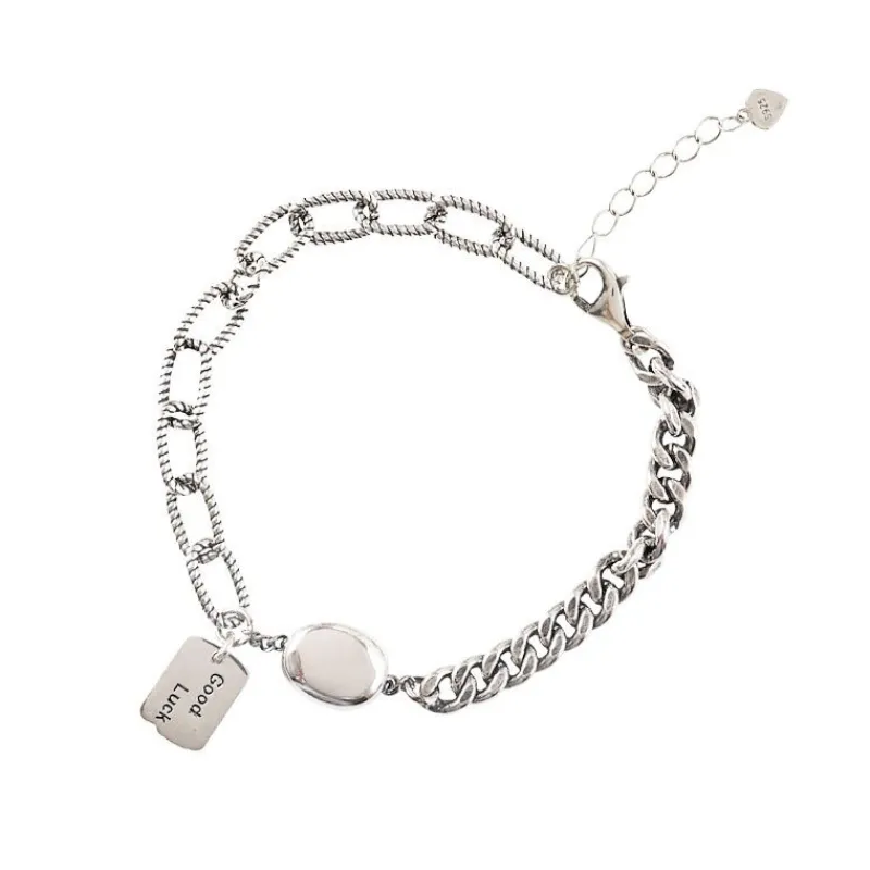 Good luck Vintage äkta Silver Armband<VSmycken Sale