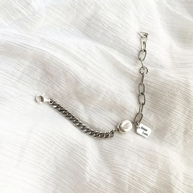 Good luck Vintage äkta Silver Armband<VSmycken Sale