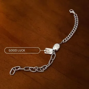 Good luck Vintage äkta Silver Armband<VSmycken Sale