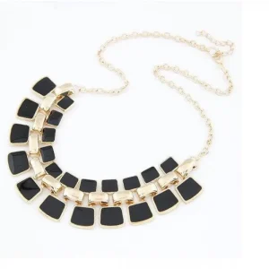 Halsband - Vackra stenar (Svarta)<VSmycken Outlet