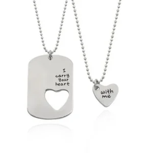 i carry your heart with me 2 st halsband<VSmycken Clearance