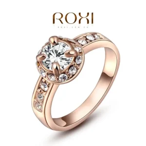 18k vacker guldplätering - Storlek 7<VSmycken Hot