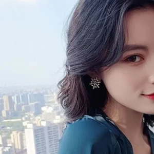 Pärla Snöflinga stora örhängen Eleganta kristallörhängen<VSmycken Sale