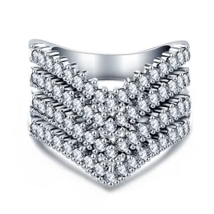 RING DAM - SILVERPLÄTERAD STORLEK 7<VSmycken Discount