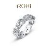ROXI LUX RING - SILVER MED VITA STENAR - STORLEK 7<VSmycken Online