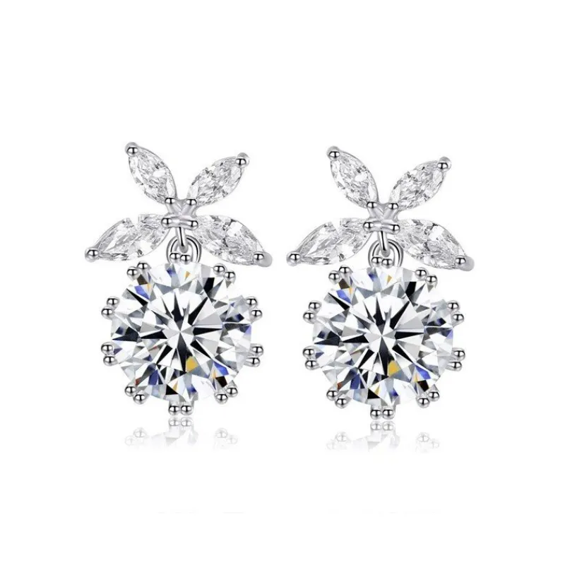 runda_glnsande_blomma_kub_0.webp Runda glänsande blomma Kubisk Zirkon Örhängen<VSmycken Outlet