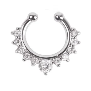 Septum fakepiercing kulor - Silver<VSmycken Best