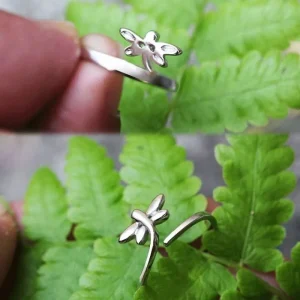 Silver Dragonflies ring 925 sterling silver<VSmycken Best