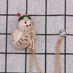 Snögubbe jul brosch - jul smycken<VSmycken Discount