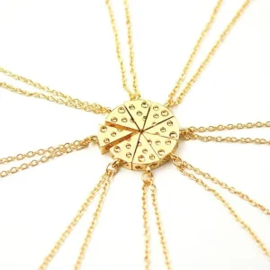 1st Halsband PIZZA Kompishalsband - 1 stycke Pizza-slice<VSmycken Hot