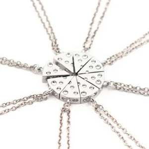 1st Halsband PIZZA Kompishalsband - 1 stycke Pizza-slice<VSmycken Hot