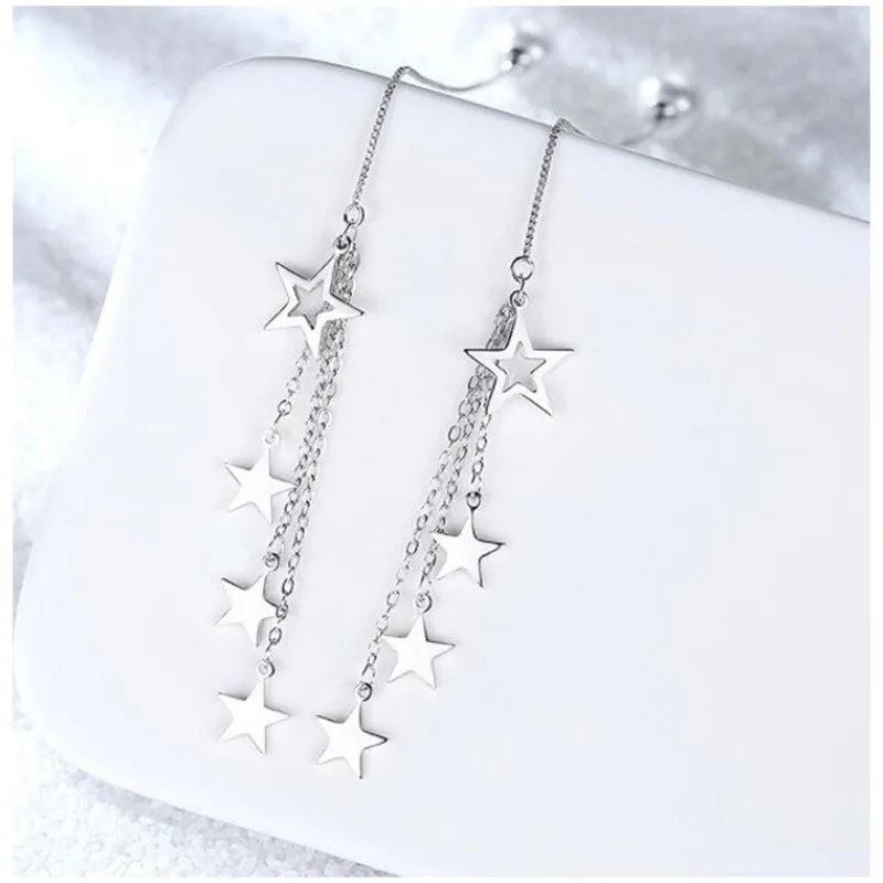 stjrnkedjor_rhngen_i__sil_1.webp Stjärnkedjor Örhängen i 925 Silver<VSmycken New