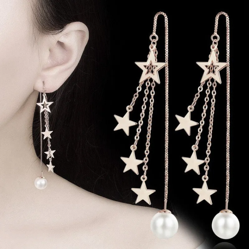 stjrnkedjor_rhngen_i__sil_2.webp Stjärnkedjor Örhängen i 925 Silver<VSmycken New