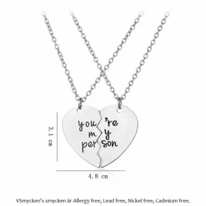 You're My Person halsband Couple Lover's Best Friends 2 st<VSmycken Best