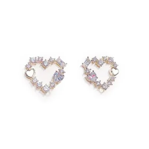 Zirkon Kärlekshjärta Örhängen Smycken<VSmycken Online