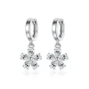 Cherry Flower Drop Cubic zirkon Örhängen i Silver<VSmycken Discount
