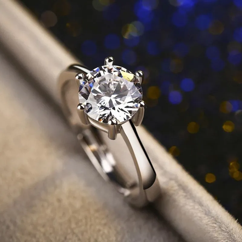 classic_dazzling__claws_k_4.webp Classic Dazzling 6 Claws kubisk zirkonia smyckeset i silver<VSmycken New