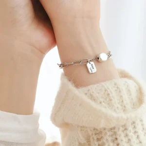 Good luck Vintage äkta Silver Armband<VSmycken Sale