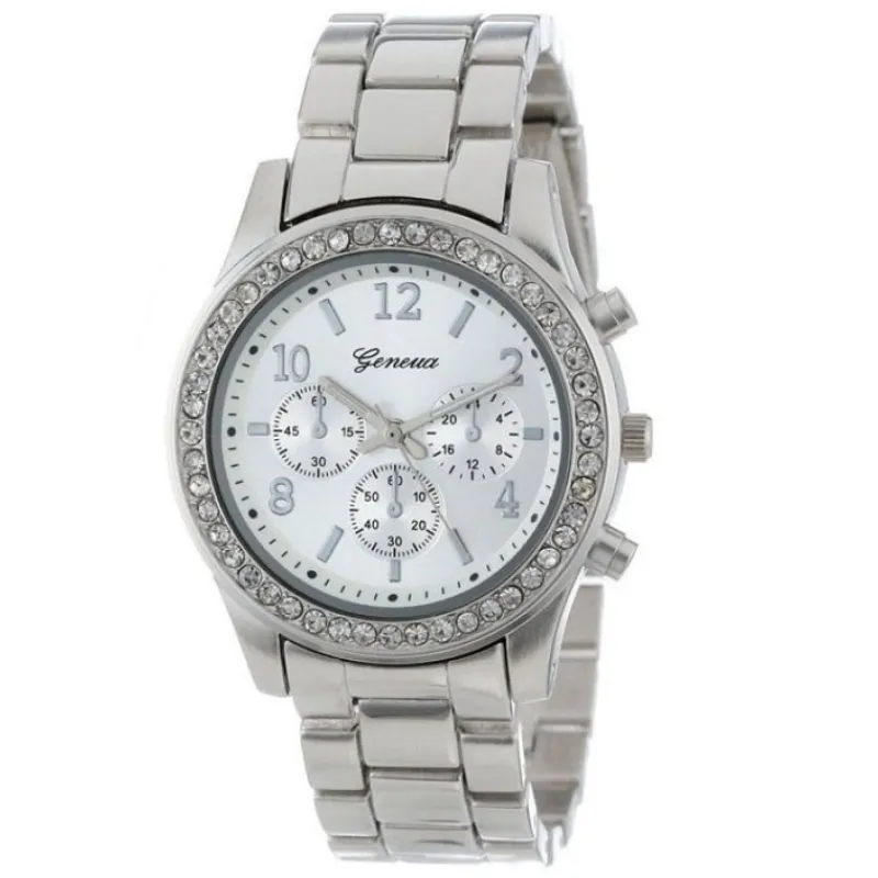 klocka_geneva_silver_kron_0.webp Klocka Geneva Silver Kronograf<VSmycken Sale