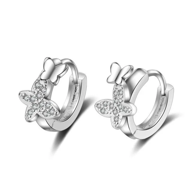 kta_silver_diamant_fjril__0.webp Äkta Silver diamant fjäril Cubic zirkon Örhängen<VSmycken Fashion