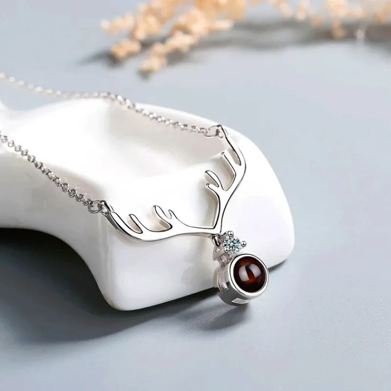 kta_silver_zircon_halsban_2.webp Äkta Silver Zircon Halsband - i love you Projection<VSmycken Sale