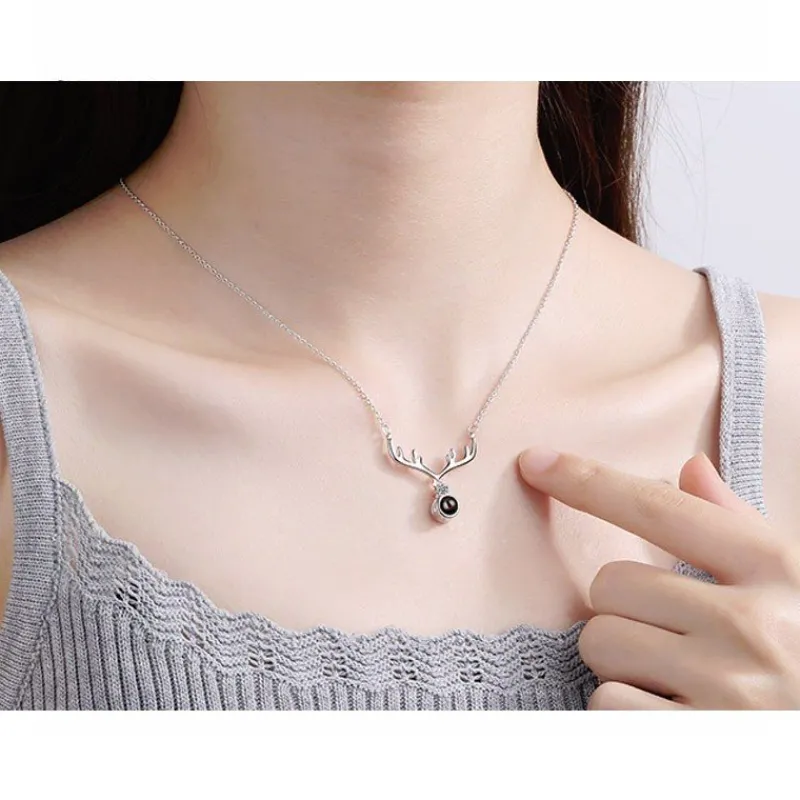 kta_silver_zircon_halsban_3.webp Äkta Silver Zircon Halsband - i love you Projection<VSmycken Sale