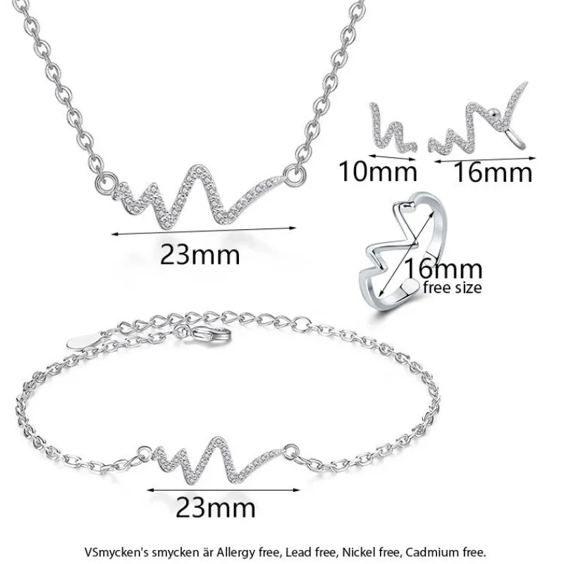kubisk_zirkonia_heartbeat_9.webp Kubisk zirkonia Heartbeat smyckeset i silver<VSmycken Online