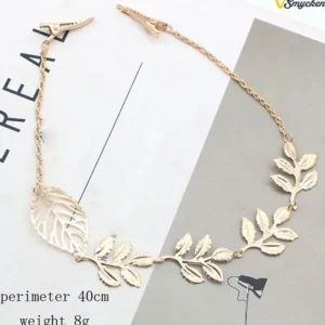 Leaf Hair Accessories Elegant Golden Leaves - Håraccessoarer<VSmycken Fashion