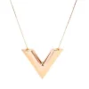Necklace Gold V - Gold<VSmycken Clearance