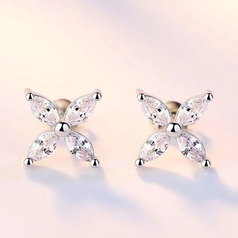 silver_ice_snowflakes_cub_5.webp Silver ice Snowflakes Cubic zirkon Leaves Örhängen<VSmycken Fashion