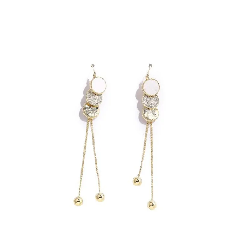 silver_three_disc_long_t_0.webp 925 Silver Three Disc Long Tassel örhängen<VSmycken Fashion