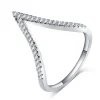 STORLEK 7 - 18K Silver PLÄTERAD RING V KRISTALL<VSmycken Sale
