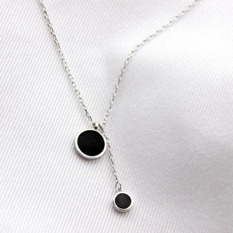 vit__svart_smycken_set__s_1.webp Vit & svart Smycken set 925 sterling Silver<VSmycken Online